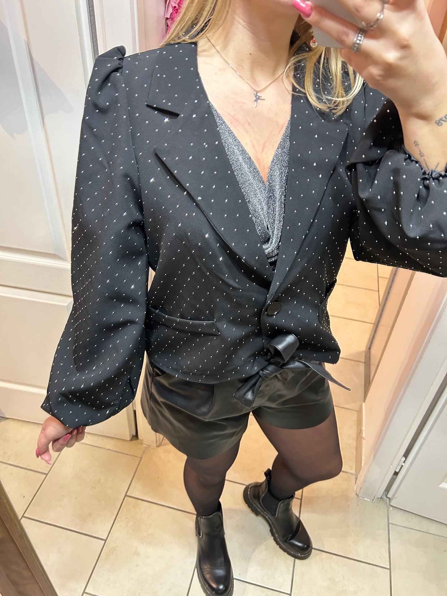 Blazer à strass