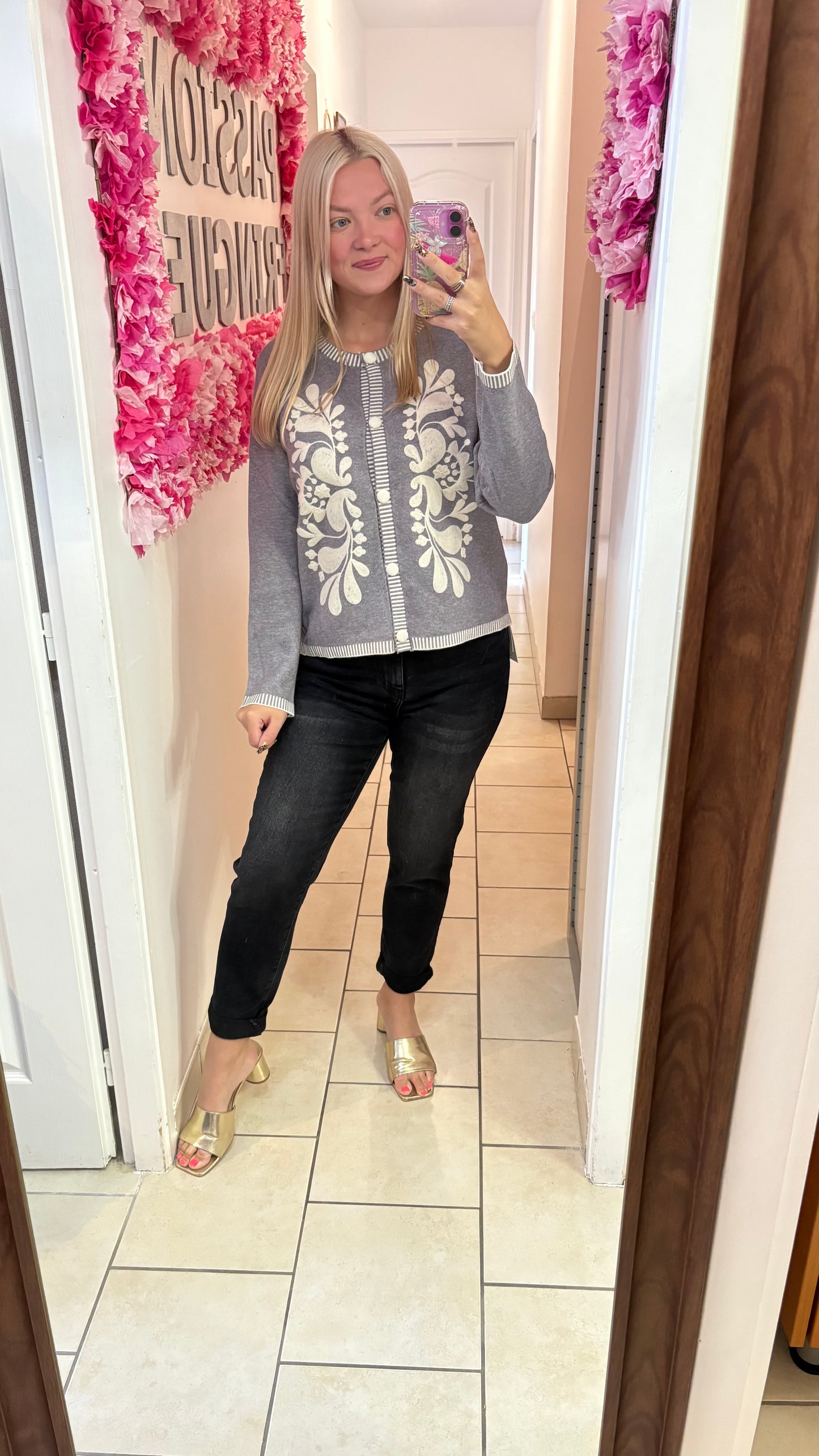 Gilet à broderie
