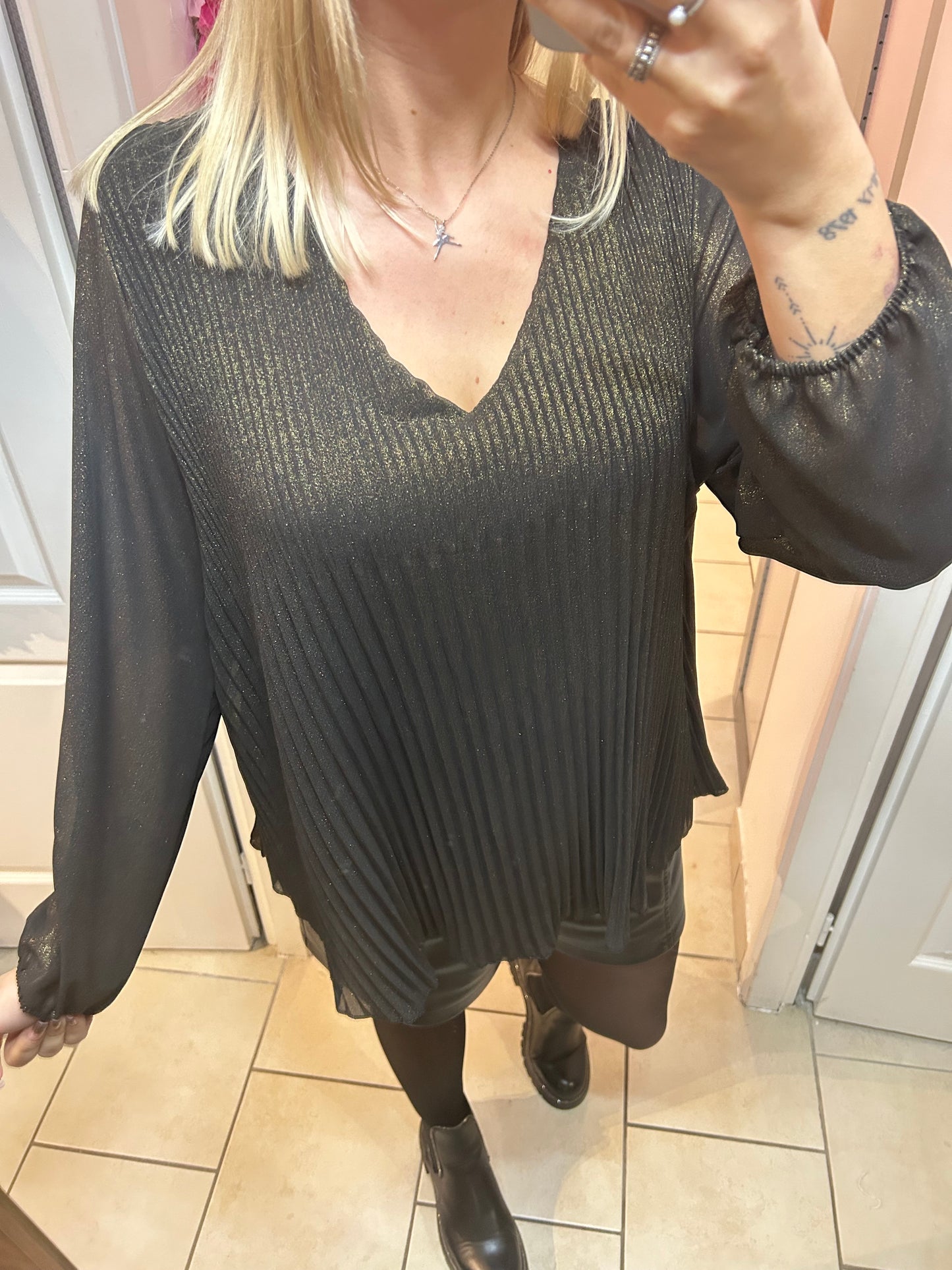 Blouse plissée