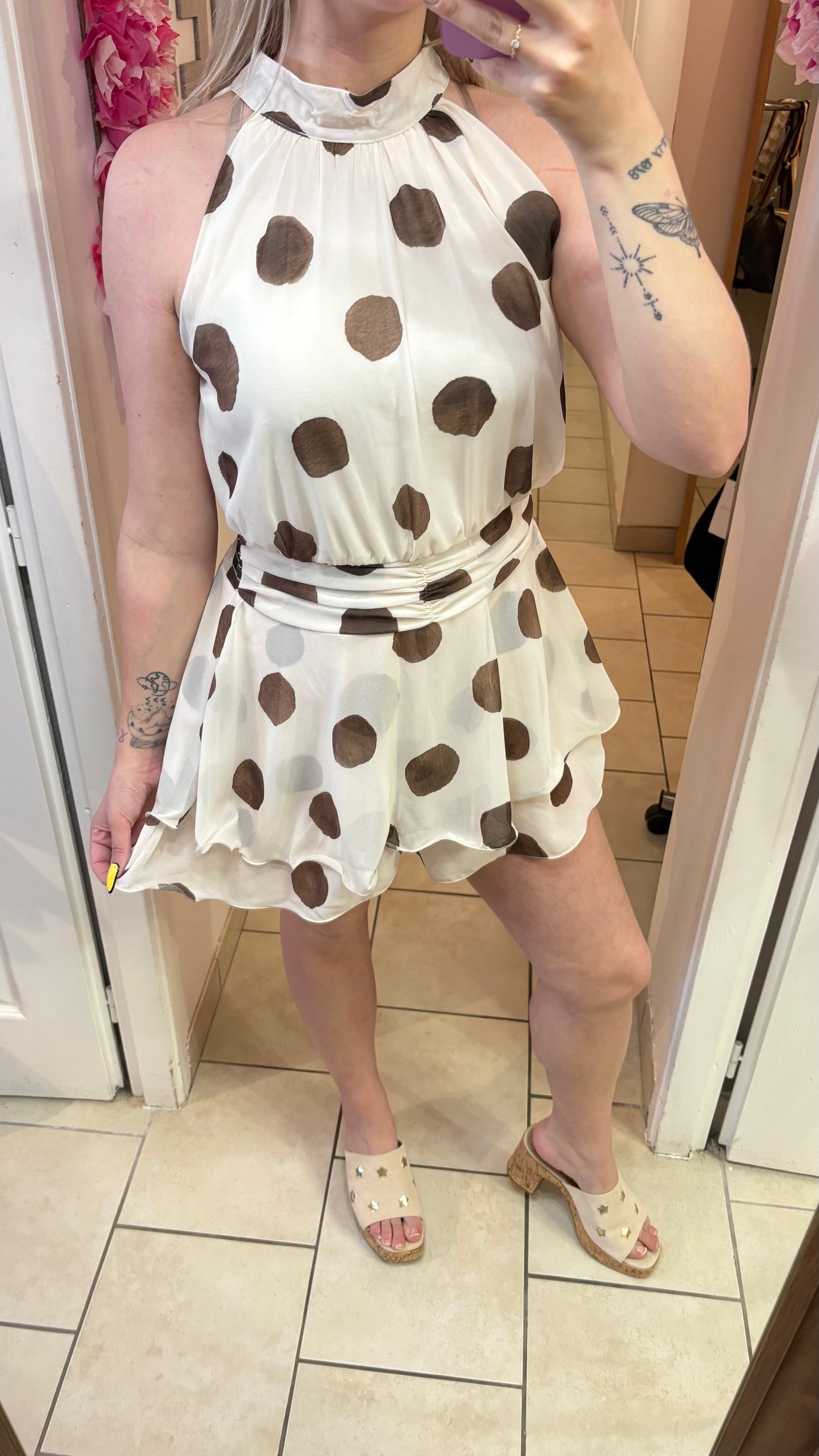 Combi short à pois