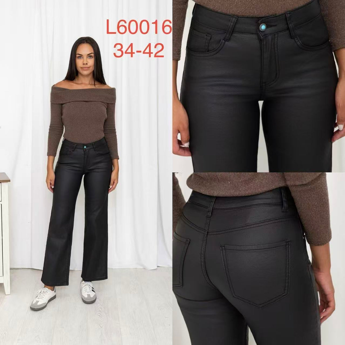 Jean en simili cuir