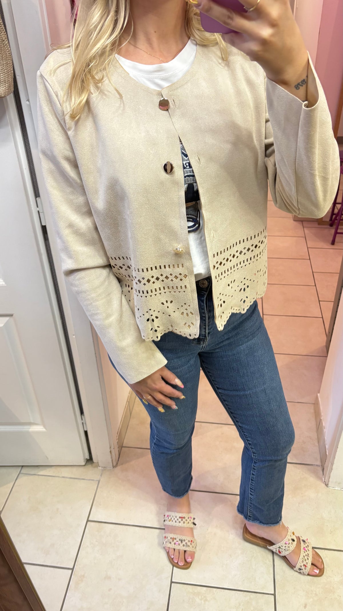 Veste en suédine 34/40