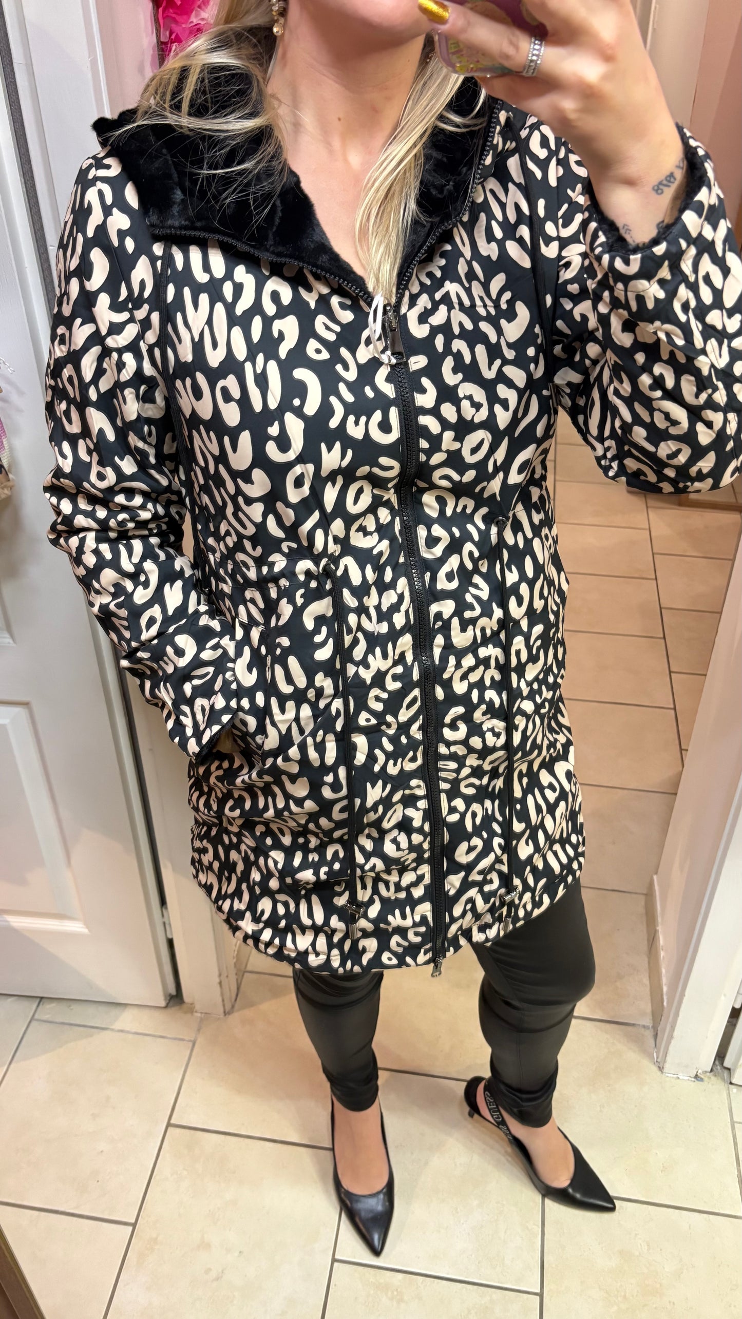 Parka fourrure réversible