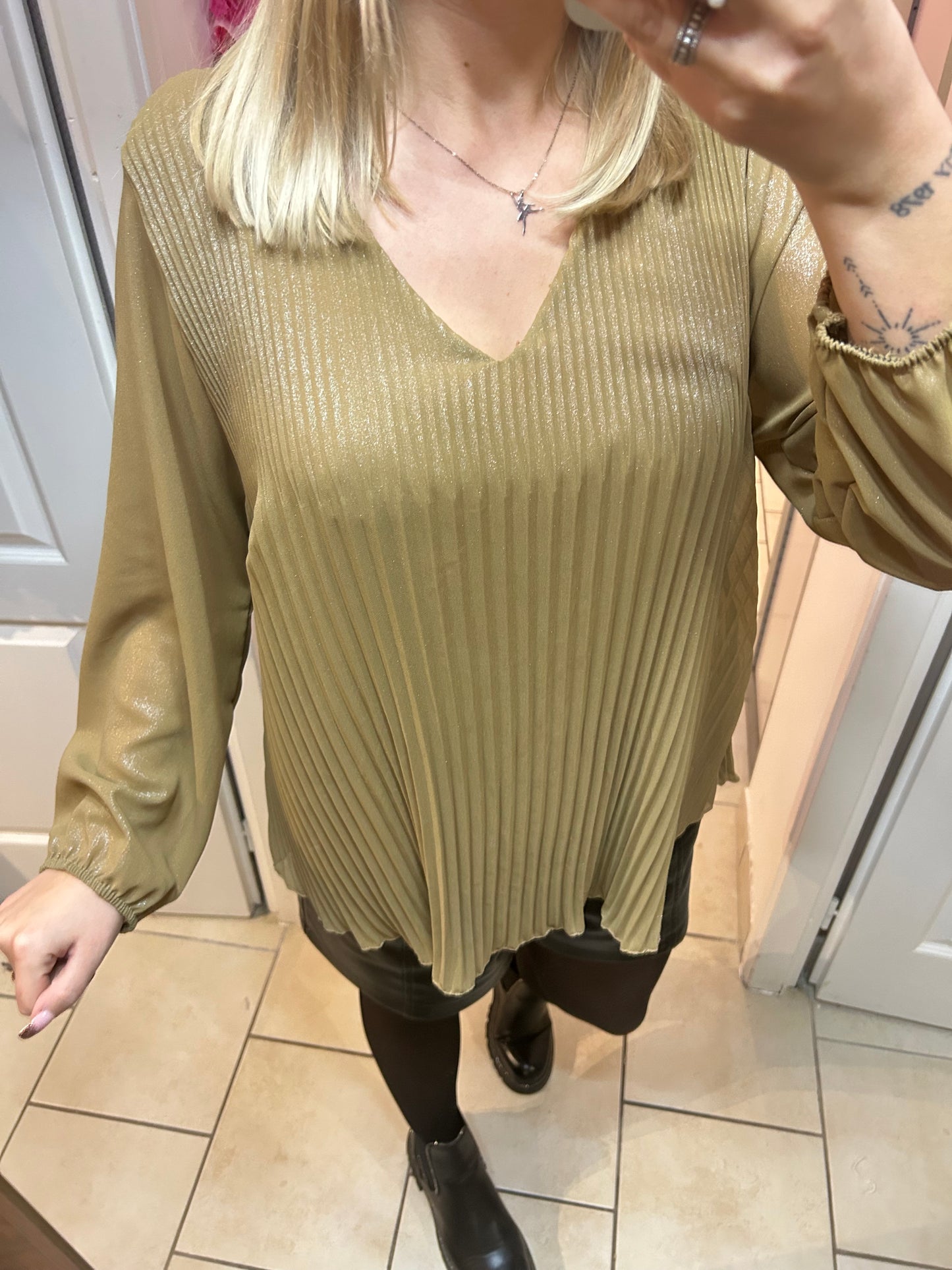 Blouse plissée