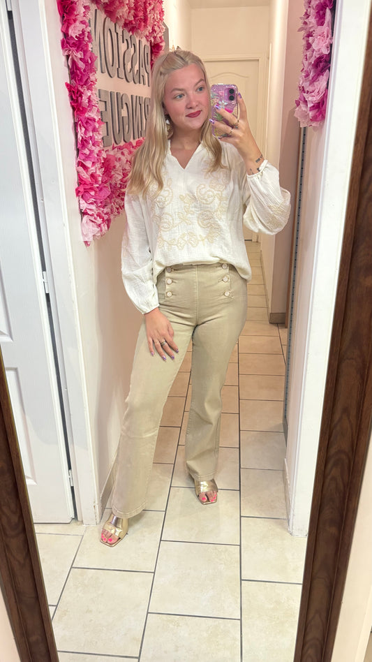 Blouse beige