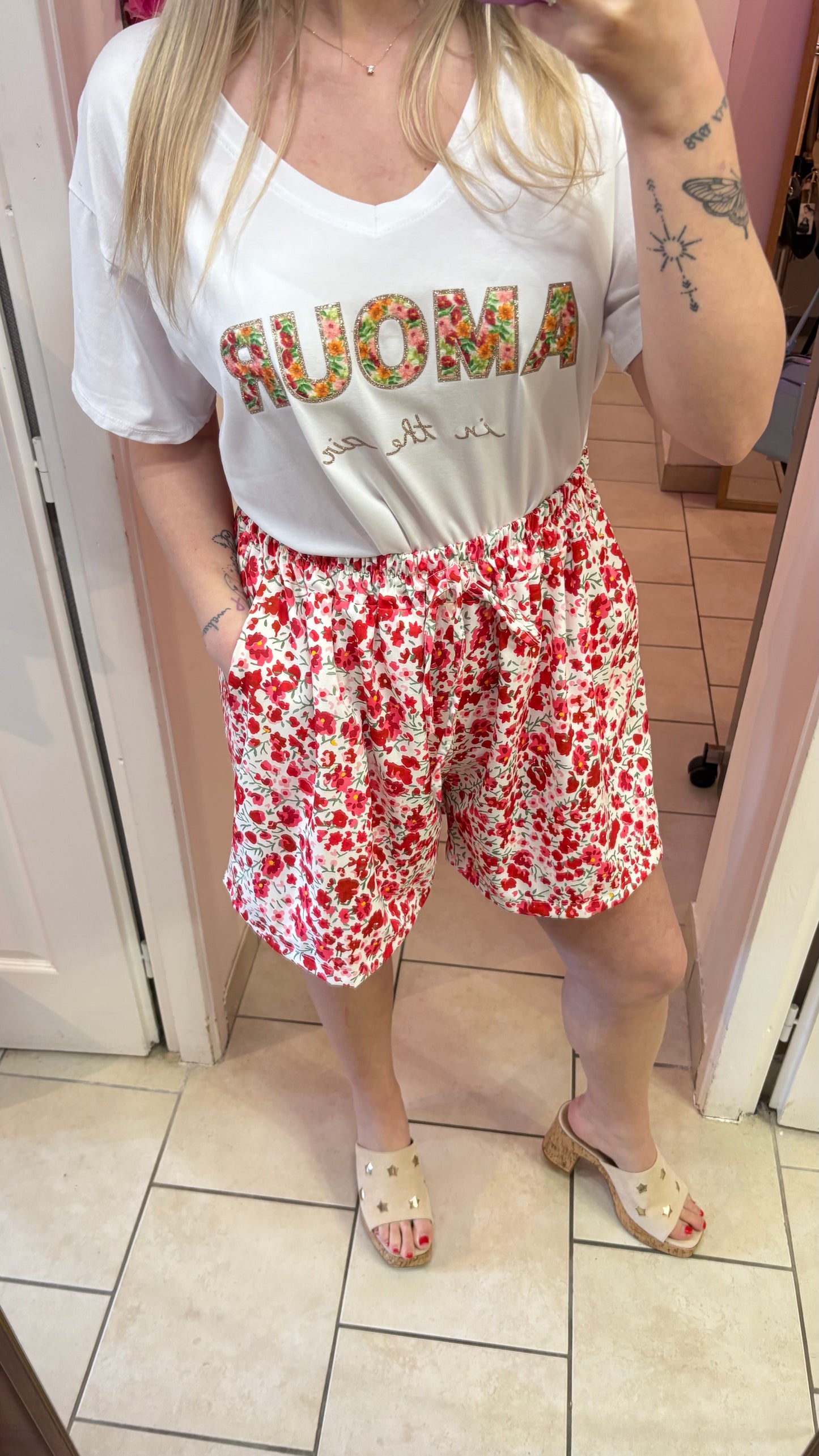 Short fleuri 38/48