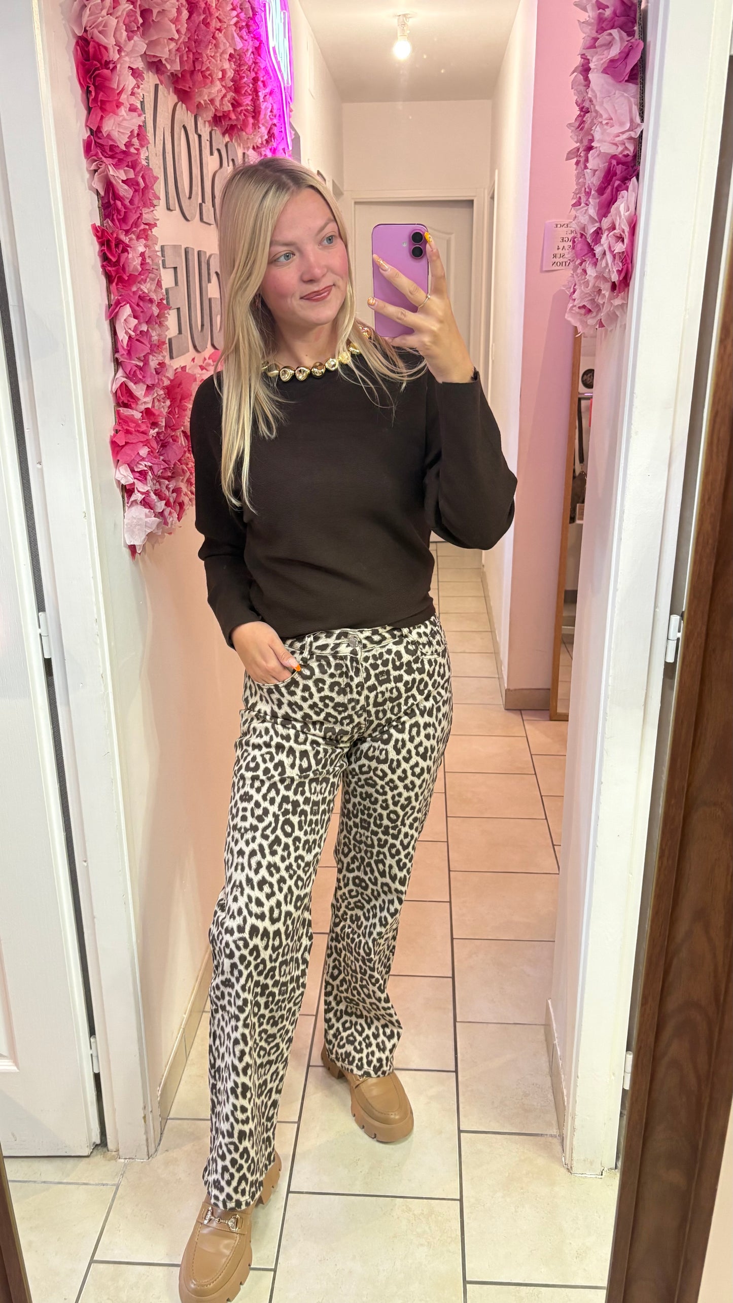 Pull choco à collier 34/40