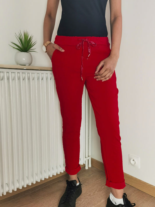 Pantalon magique rouge