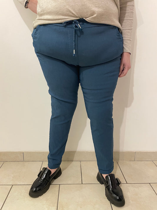 Pantalon magique grande taille bleu jean